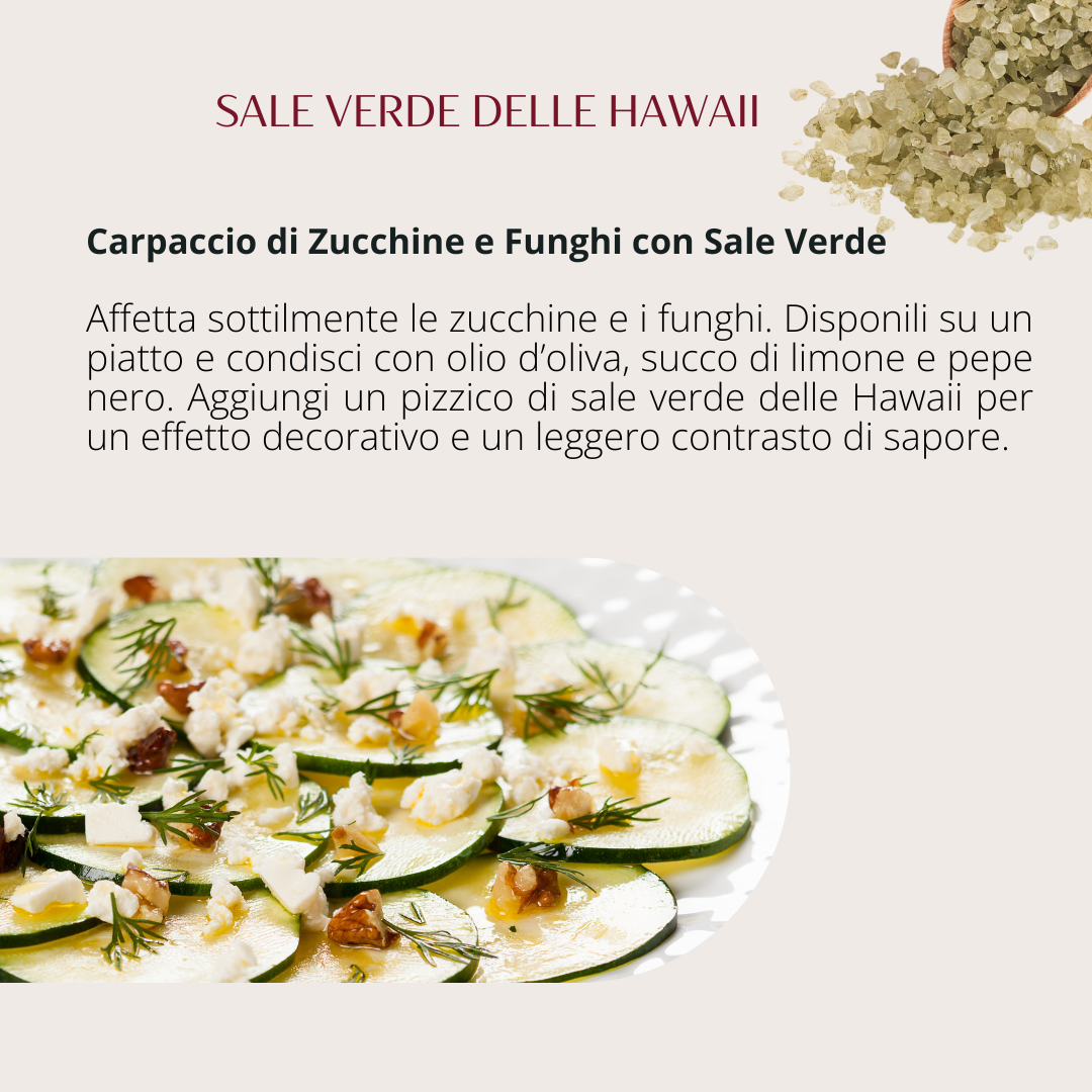Hawaiian colors – set 4 sali Hawaii (Sale rosso - sale verde - sale nero - fiocchi di sale)