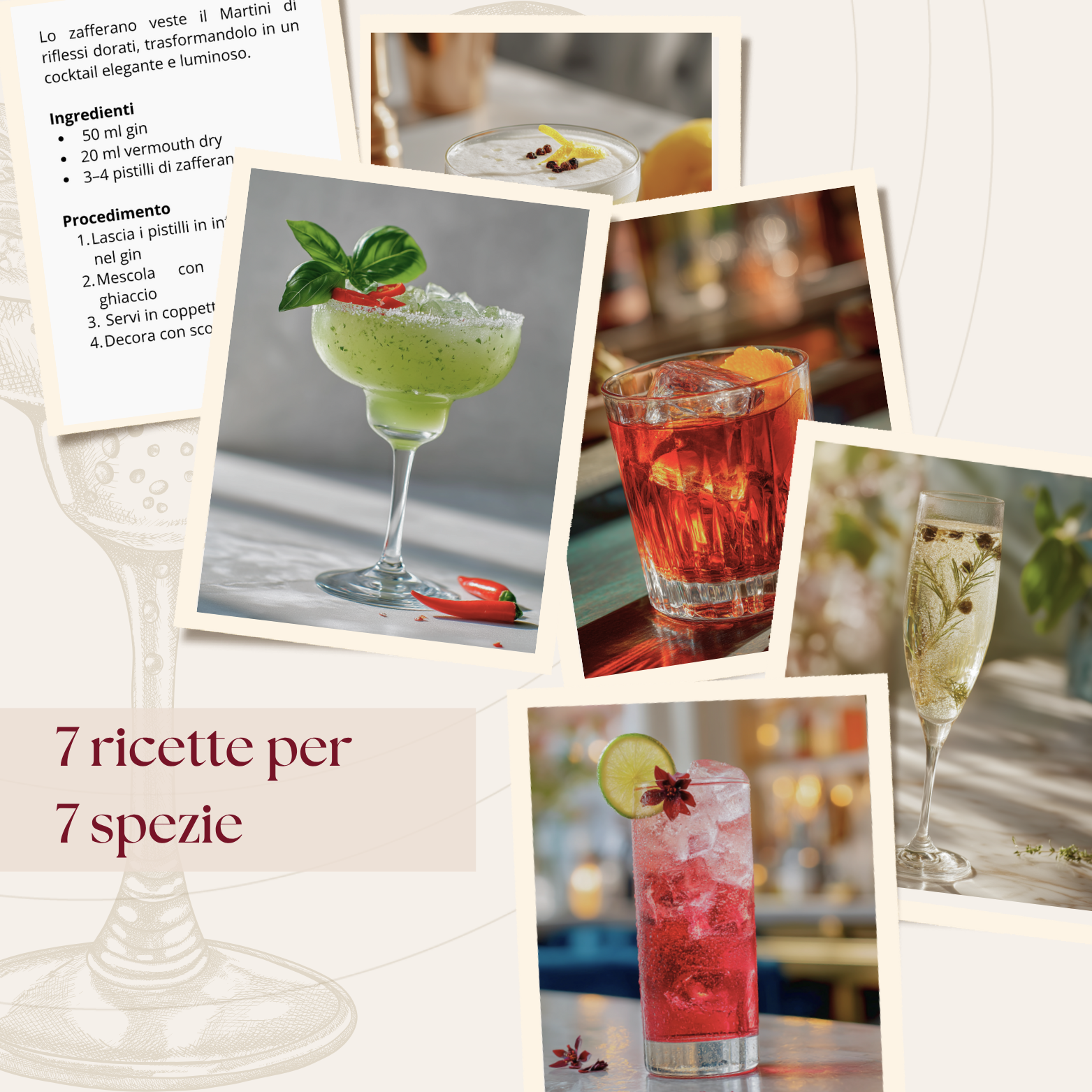 1862 - L’Arte dei Cocktail | Box gourmet con 7 botaniche e spezie per mixology | Edizione limitata 2025