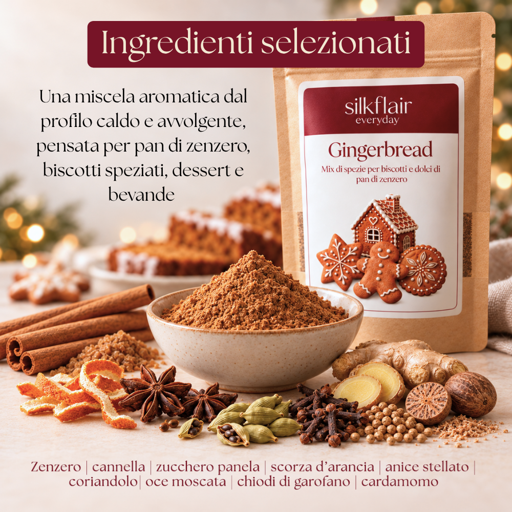 Mix di spezie Gingerbread - Pan di zenzero | Silkflair