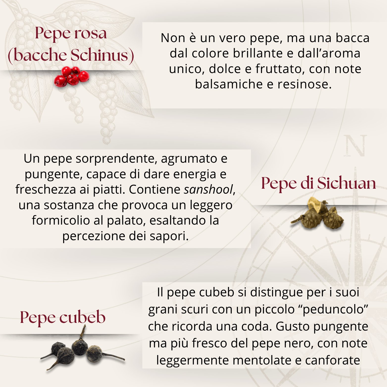 45°N - Il Regno dei Pepi - Box gourmet con 6 pepi dal mondo | Edizione limitata 2025 - Silkflair