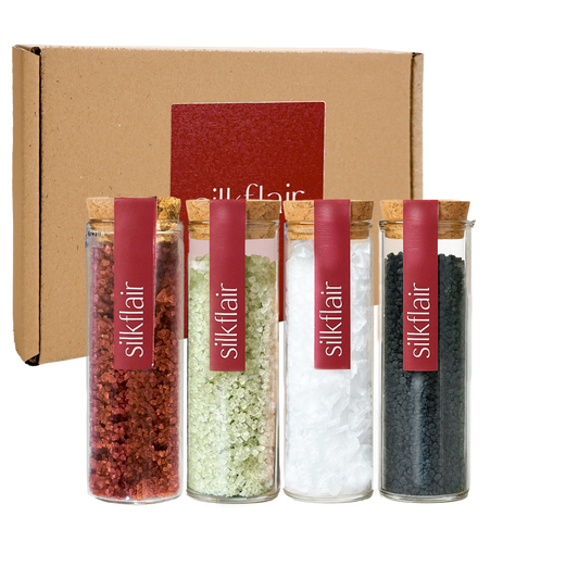 Hawaiian colors – set 4 sali Hawaii (Sale rosso - sale verde - sale nero - fiocchi di sale)