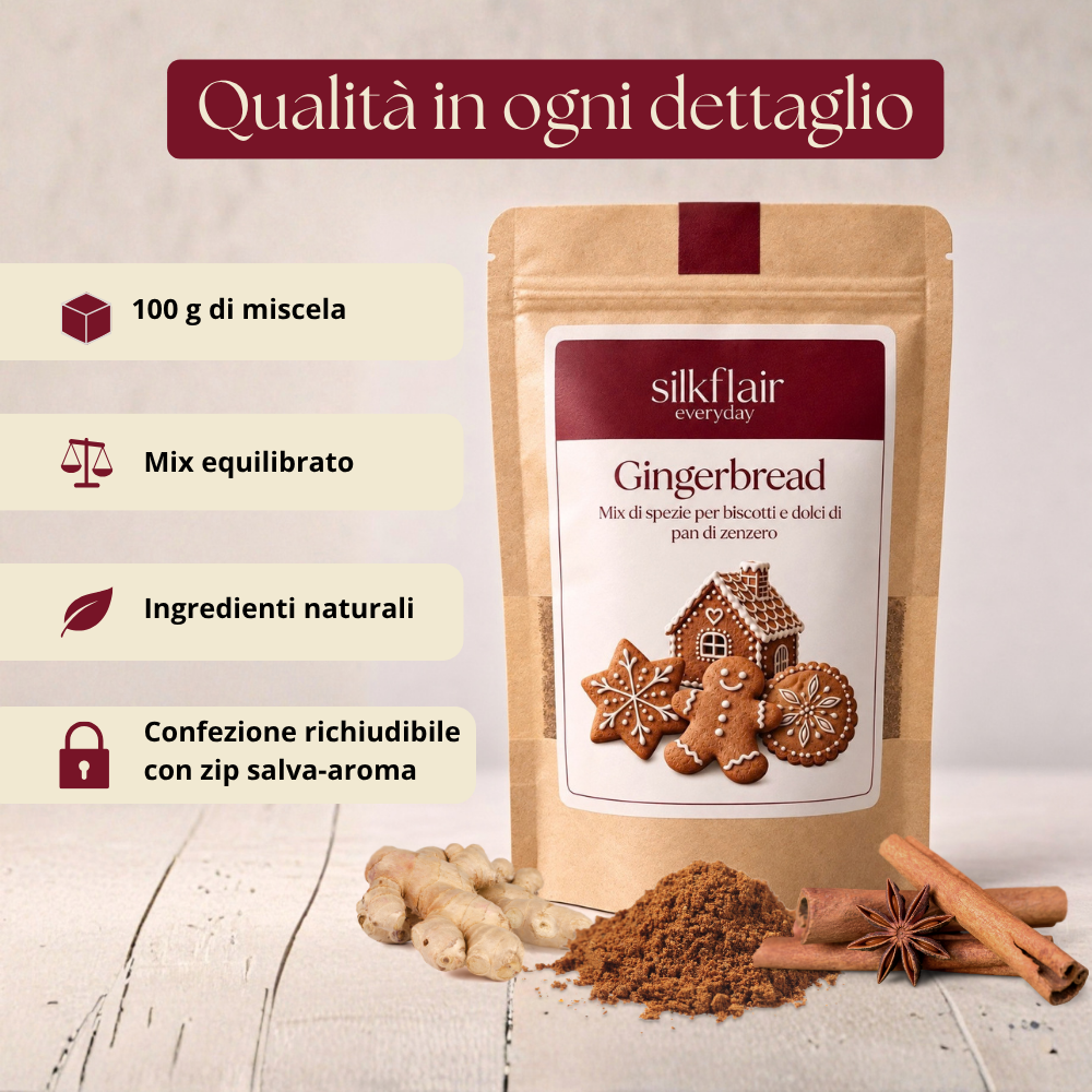 Mix di spezie Gingerbread - Pan di zenzero | Silkflair