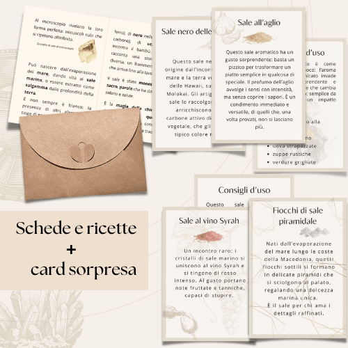 58,44 - La Bellezza del Sale | Box gourmet con 6 sali aromatici e decorativi | Edizione limitata 2025 - Silkflair