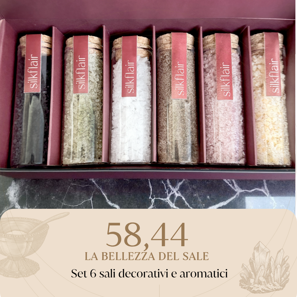 58,44 - La Bellezza del Sale | Box gourmet con 6 sali aromatici e decorativi | Edizione limitata 2025