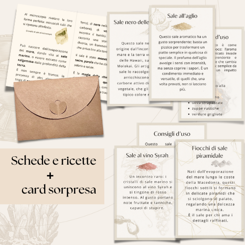 58,44 - La Bellezza del Sale | Box gourmet con 6 sali aromatici e decorativi | Edizione limitata 2025