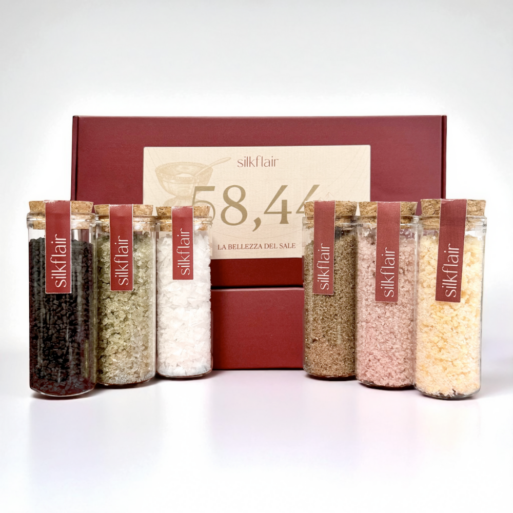 58,44 - La Bellezza del Sale | Box gourmet con 6 sali aromatici e decorativi | Edizione limitata 2025