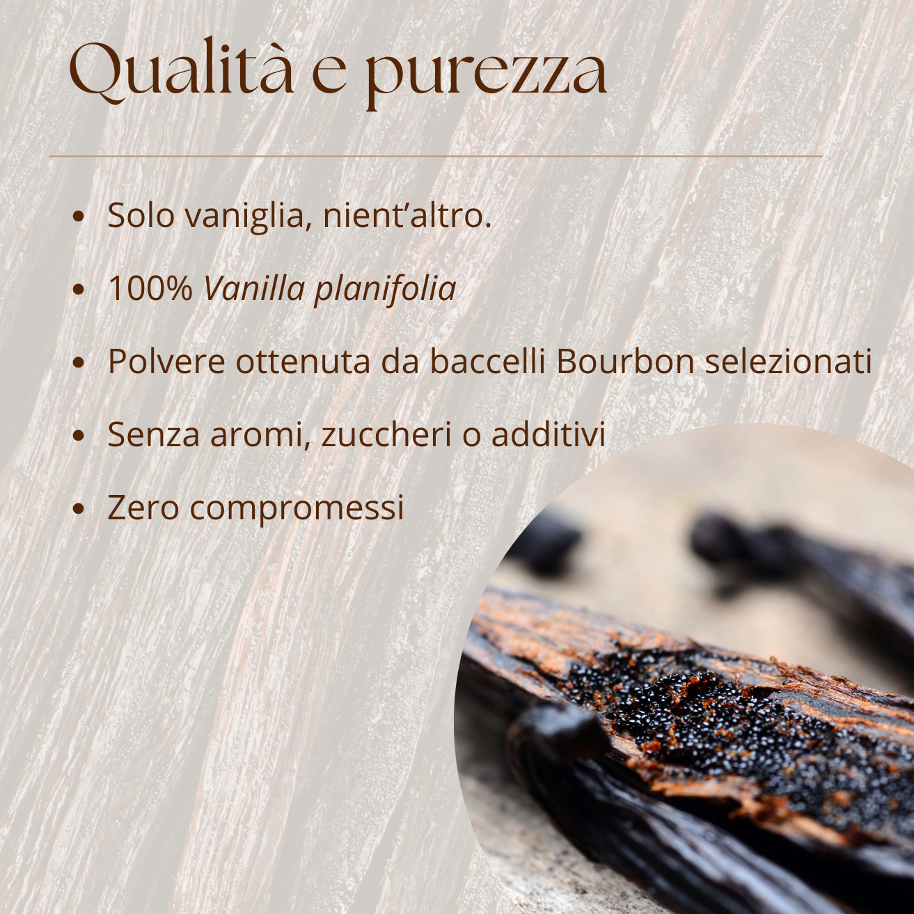 Vaniglia bourbon del Madagascar in polvere - Refill 20 g in busta