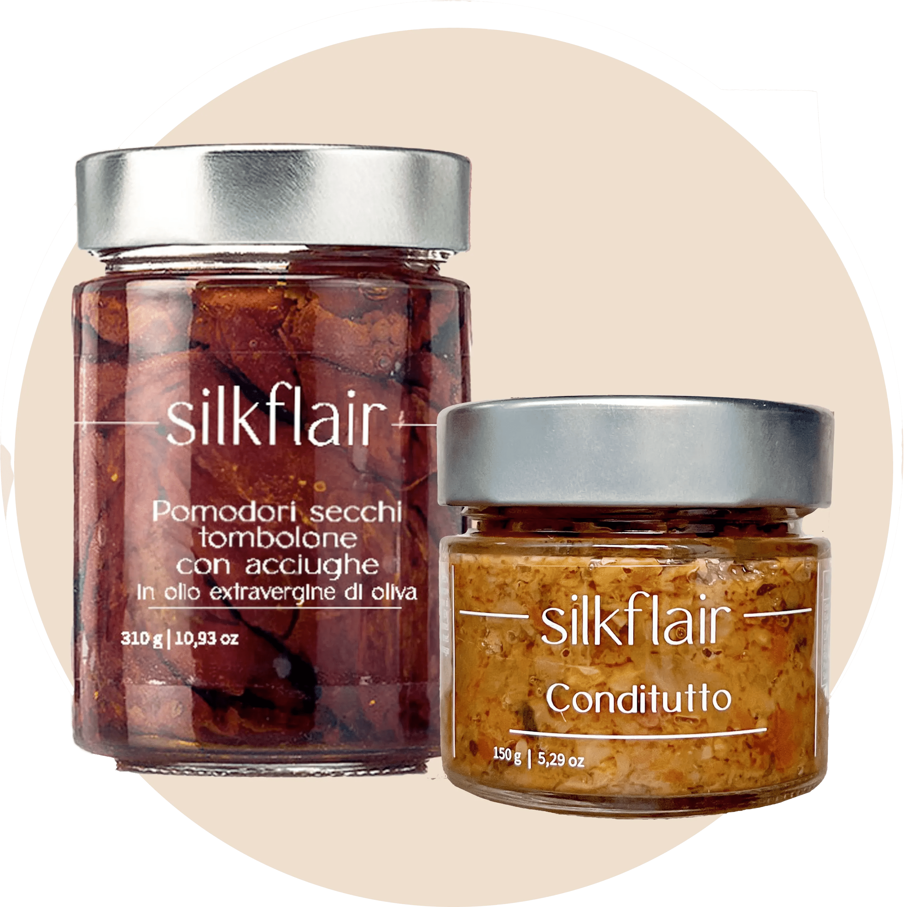 AperiDuo - box pomodorini sott'olio e conditutto vegetale - Silkflair