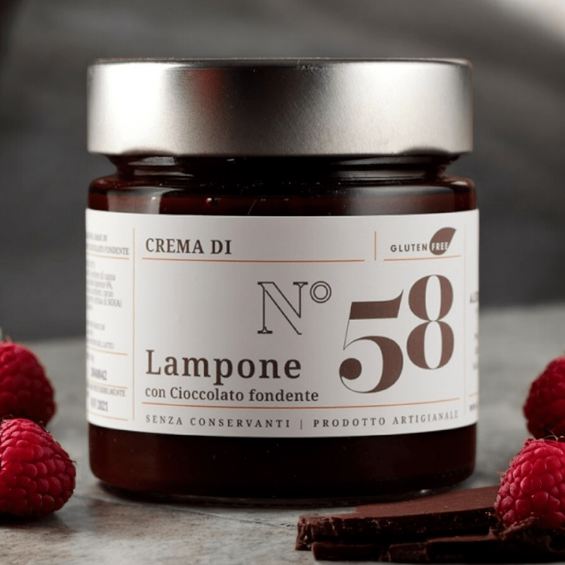 Crema extra di lamponi e cioccolato fondente - Silkflair