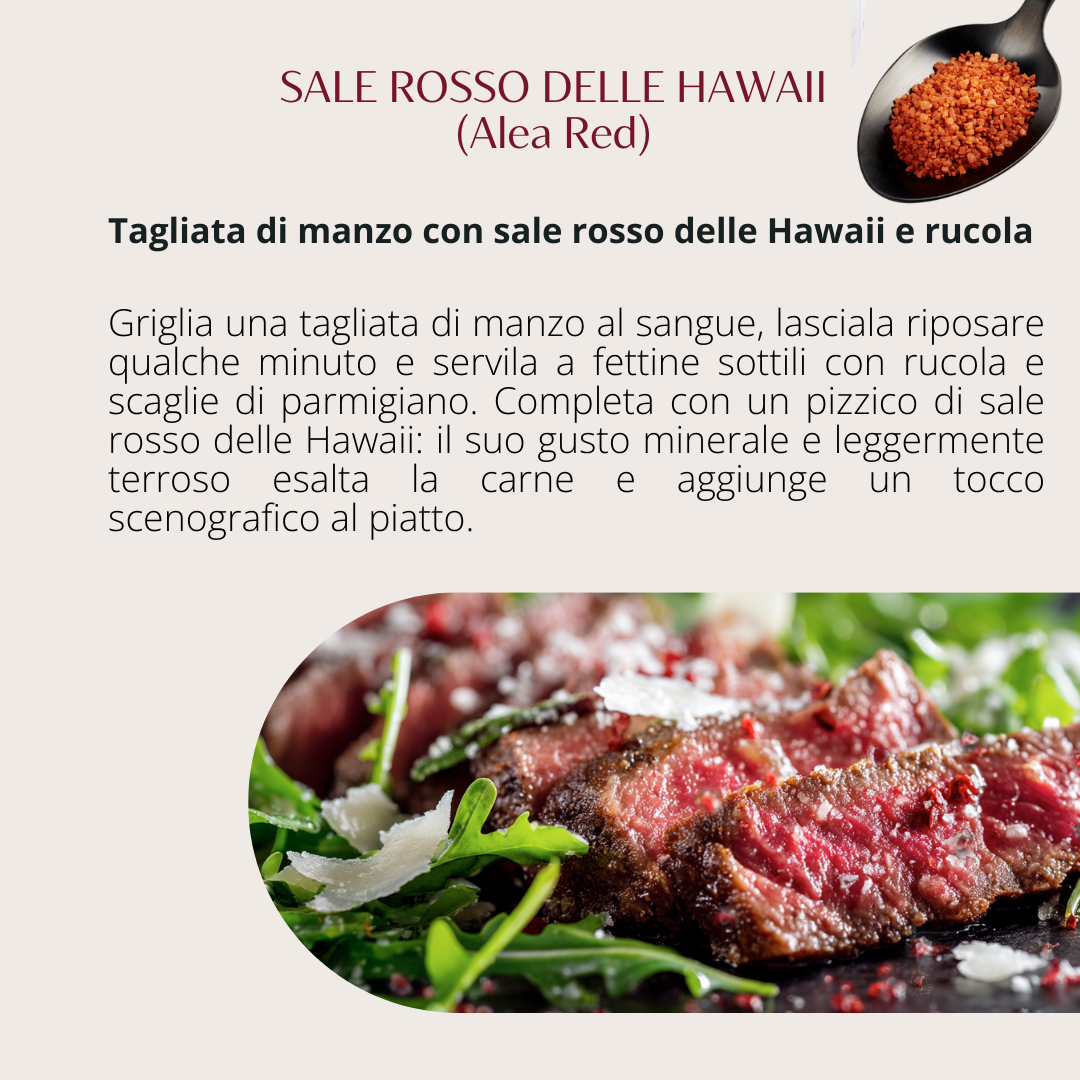 Hawaiian colors – set 4 sali Hawaii (Sale rosso - sale verde - sale nero - fiocchi di sale) - Silkflair