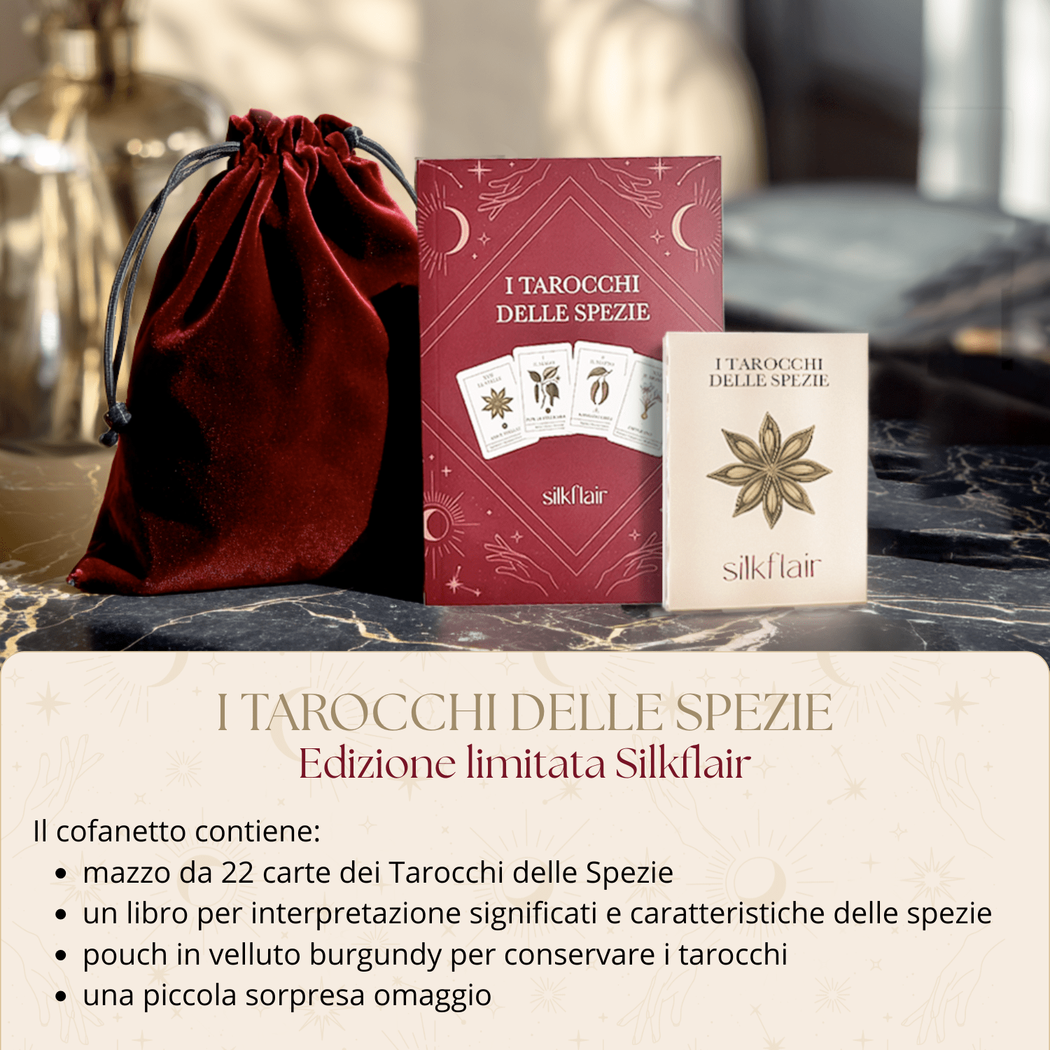 I Tarocchi delle Spezie – Silkflair | Box edizione limitata ispirata agli Arcani Maggiori - Silkflair