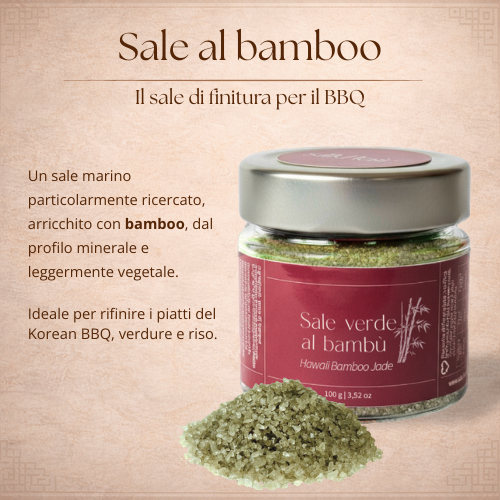 Sale verde al bamboo - sale di finitura