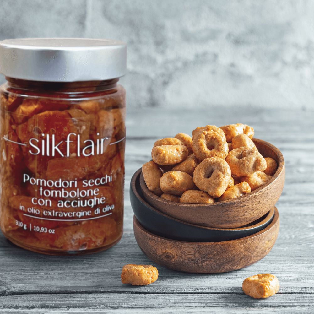 Taralli artigianali pugliesi alla curcuma e zenzero - Silkflair