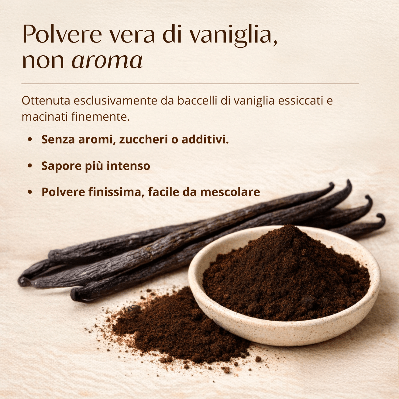 Vaniglia bourbon del Madagascar in polvere - Refill 20 g in busta - Silkflair