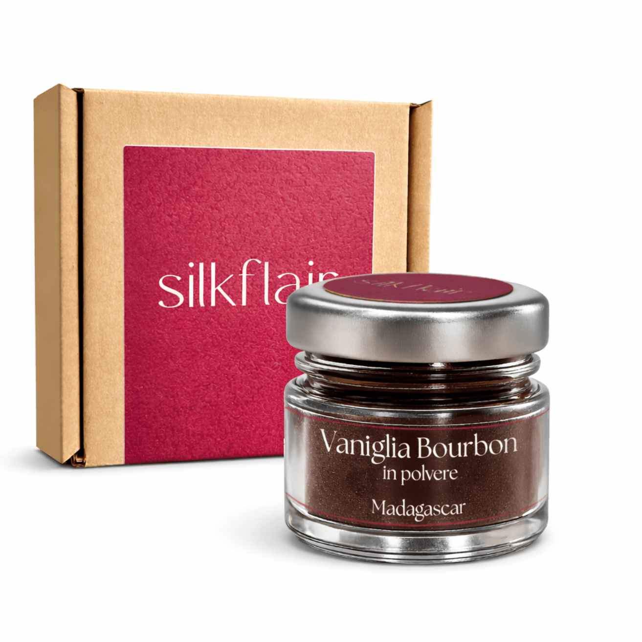 Vaniglia bourbon del Madagascar in polvere (vasetto 10 g) - Silkflair